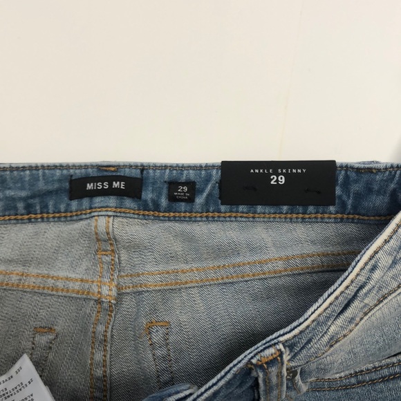 NWT!!! Miss Me Jeans πβοΈ Ankle Skinny - Picture 4 of 7